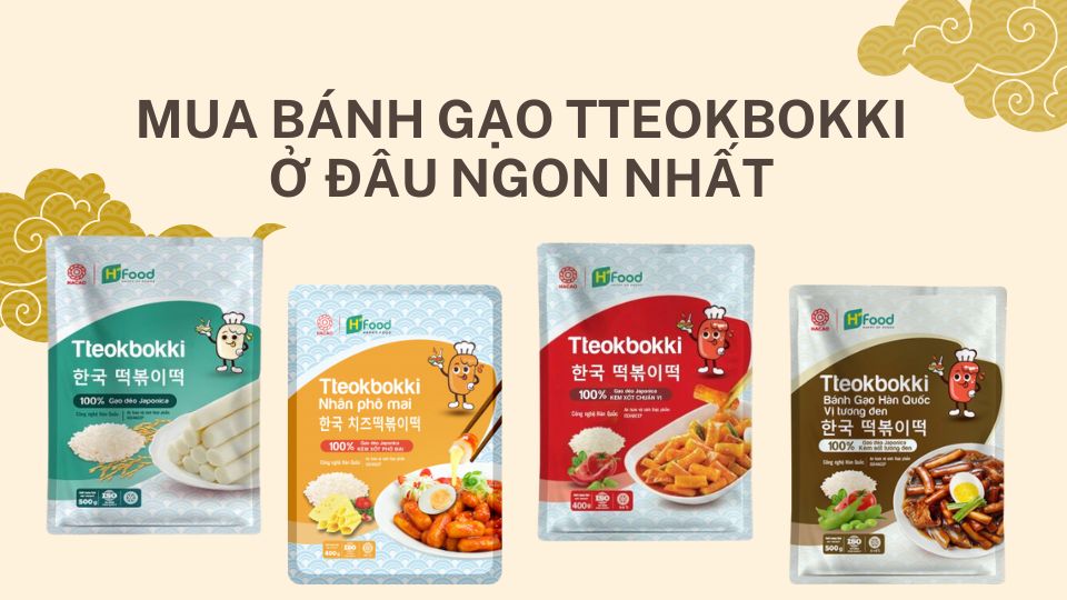Sản phẩm bánh gạo tteokbokki Hàn Quốc
