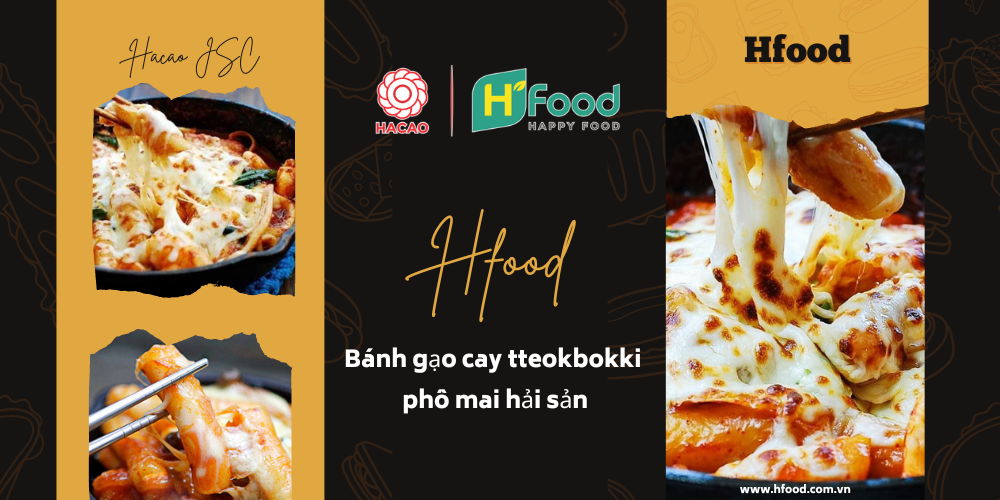 Bánh gạo cay tteokbokki phô mai hải sản