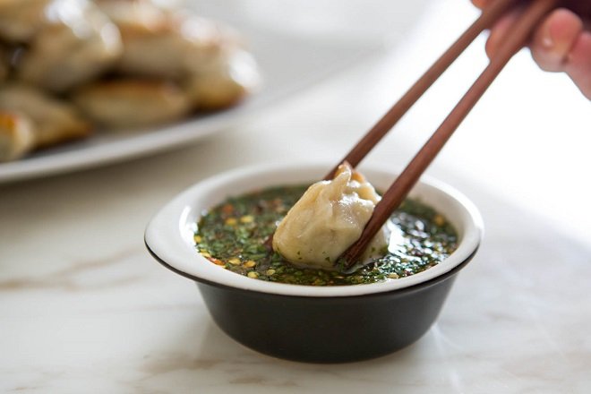 Nước sốt bánh sủi cảo từ gừng và giấm