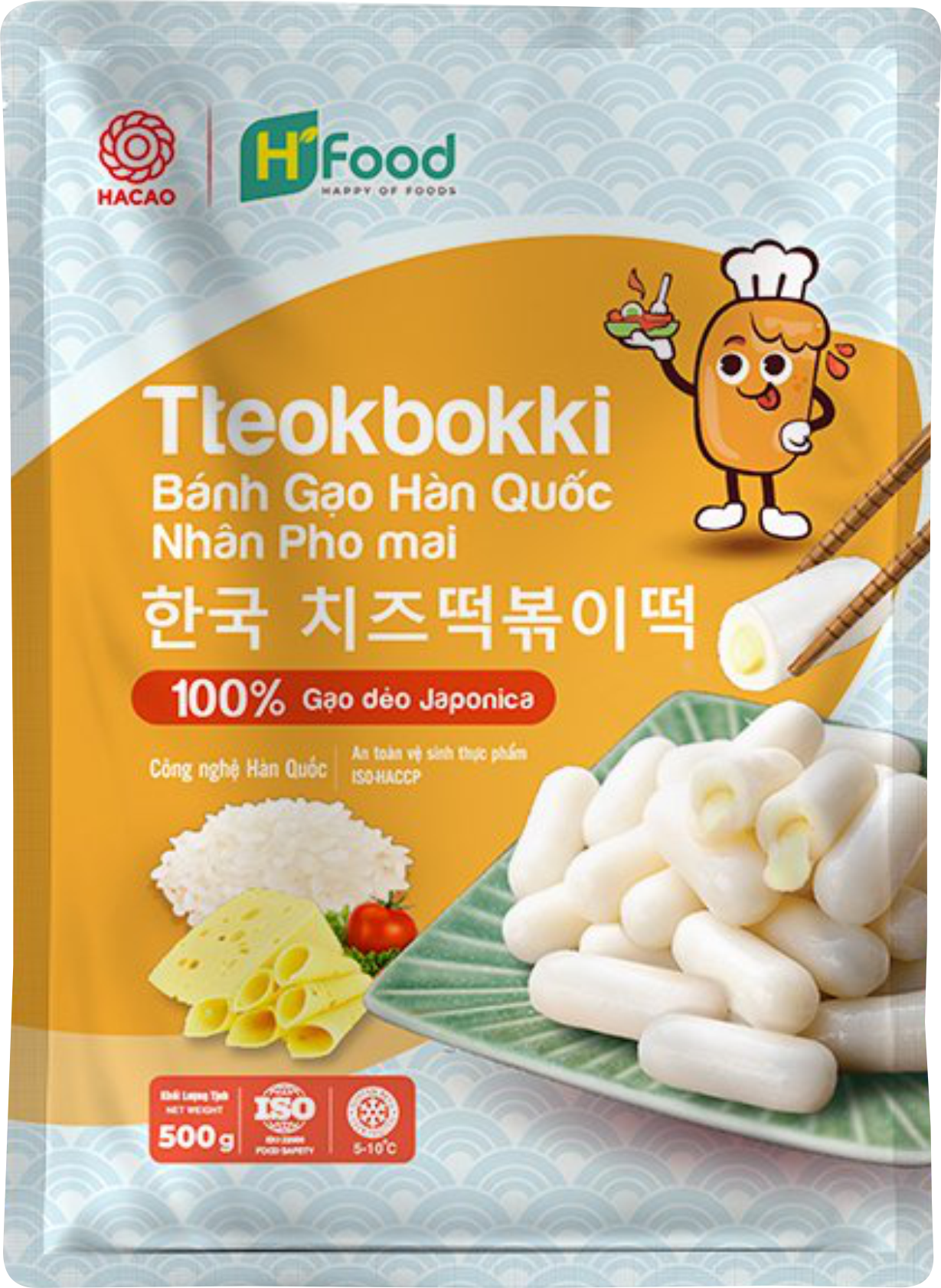 Bánh gạo Hàn Quốc nhân phô mai